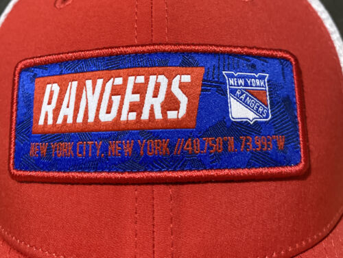 New York Rangers Iconic Defender Fanatics Adjustable Cap One Size Fits Most