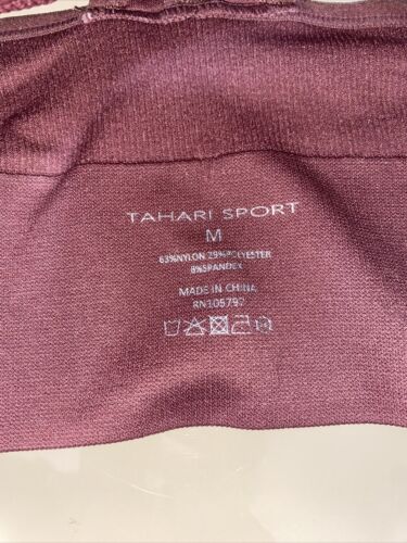 Women's Tahari Sport Rose Pink Sports Bra Size M G1 Removable Cups NEW-UNIQUE!