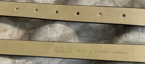 Michael Kors belts 2 For 1 Orchid Floral/Orchid Gold Buckles "Skinny" MSRP $58