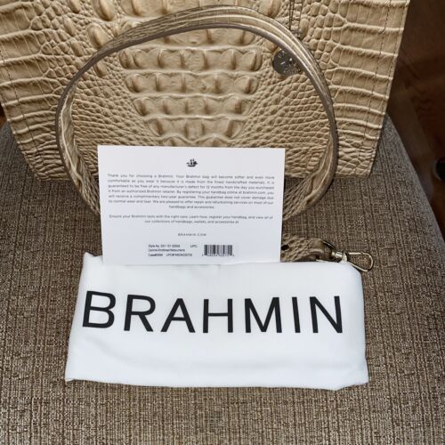 BRAHMIN Caroline Shortbread Melbourne Shoulder Bag Genuine Leather UNIQUE !!!￼