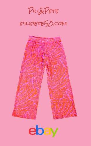 Trina Turk Bal Harbour RollOn CoverUp Pants MED~Bicolor Floral NWT~MSRP$168~CHIC