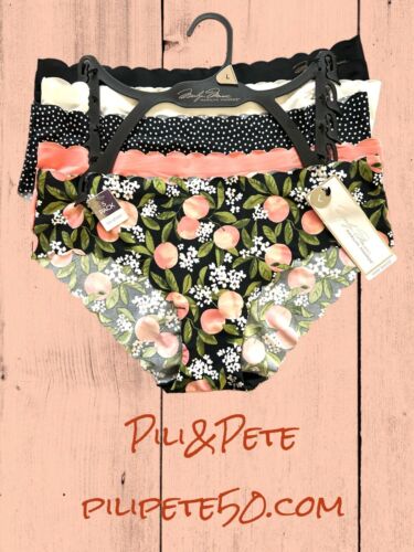 Marilyn Monroe 5pc MM9411  No Show Bikini Panties~L~Multicolor $42-PERFECT