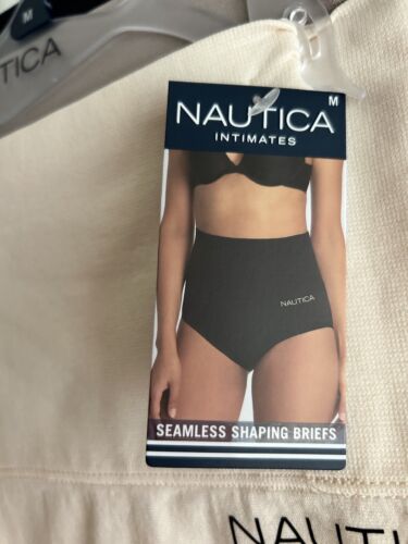NAUTICA INTIMATES NT7106 3PKD MF SEAMLESS SHAPING BRIEF~Medium ~GREAT FIT! NWT