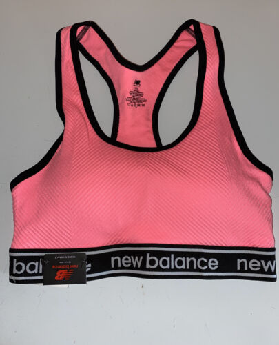 New Balance Sports Bra With Padding Size  L- Shade Of Orange Style 111153 NEW