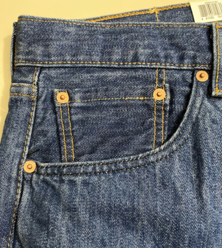 Levi's 501 Men’s Button fly Original Stretch Denim Blue Jeans 44W X 32 L