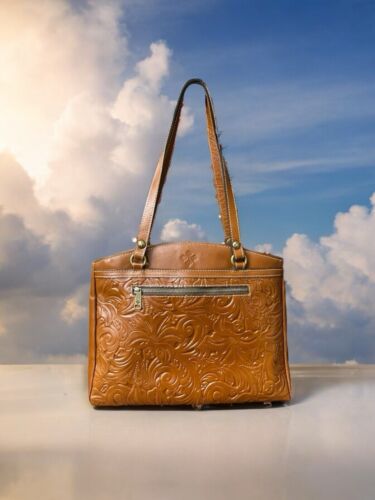 PATRICIA NASH ~ TOOLED Floral ~Florence LEATHER Tote P53207~ UNIQUE & SPACIOUS!