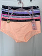 JUICY COUTURE JC4385~ 5 Pack SIGNATURE WAIST COMFY SEAMLESS HIPSTER PANTIES L