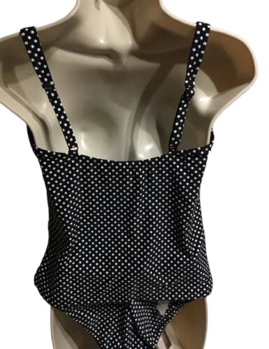 NIP TUCK Swimsuit Style NY2902SPB Sorrento Spot Black Two Pieces NWT