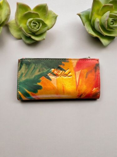 Patricia Nash~Nazari~ Multicolor Floral~ P874252~Leather Wallet- Beautiful!! NEW