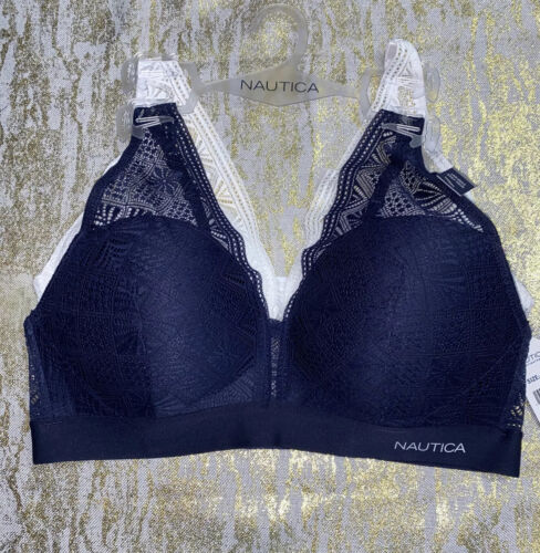 NÁUTICA 2PACK INTIMATES LOUNGE COMFORT BRAS SIZE 36C RETAIL $48 BEAUTIFUL NEW