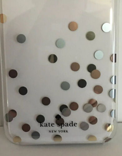 Kate Spade Phone Case 4 iPhone 8/7/6/6s Plus Clear Mixed Color Metallic Dots