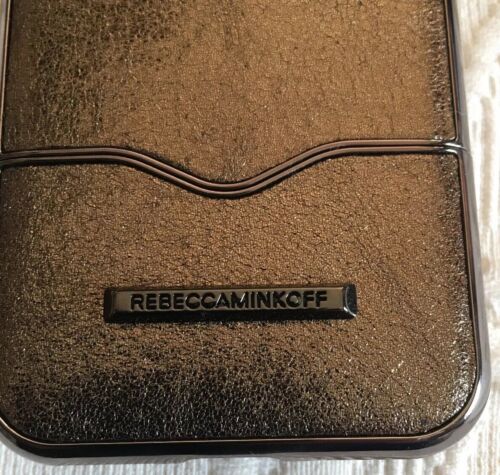 REBECCA MINKOFF iPHONE 8 CASE "SLIDE CASE" GOLD SPARKLES TWO PIECE DESIGN