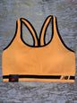 New Balance Medium Impact Sports Bra Style 112013 Impulse Orange/Black Size MED.