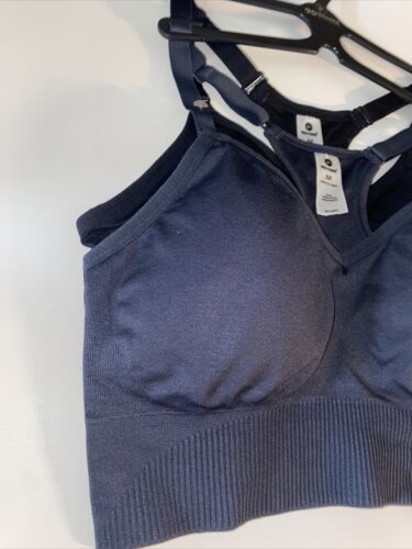 90 Degree By Reflex High Performance~Sport Bra~Charcoal &Black Set of 2~Sze MED.
