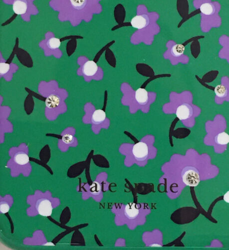 Kate Spade Phone Case For iPhone X/XS Green multi Party Floral Jeweled Nice!!!