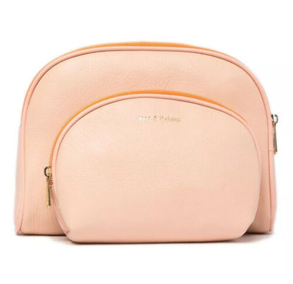 AIMEE KESTENBERG SET OF TWO COSMETIC BAGS~Genuine LEATHER ATHENA -Retail $98