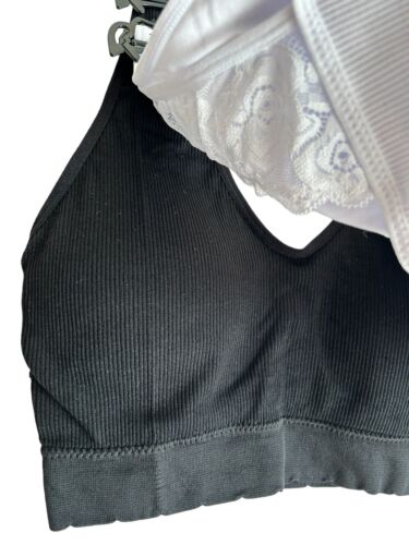 Delta Burke 2-Pack Seamless Bras Size 2X Soft Comfort Lounge Removable Pads NEW