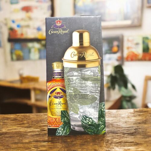 Crown Royal- Glass Cocktail Shaker-￼Six Recipes With Measurements & Ingredients