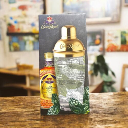 Crown Royal- Glass Cocktail Shaker-￼Six Recipes With Measurements & Ingredients