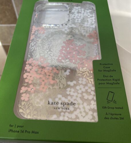 Kate Spade Phone Case for iPhone 14 PRO MAX  Floral With Rhinestones  WOW!