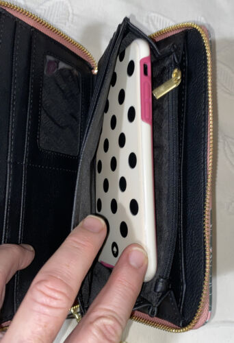 Steve Madden Wallet Wristlet Blush Floral Gold Zipper
