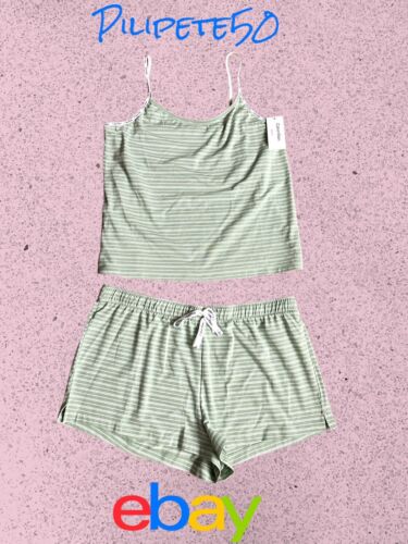 Calvin Klein Women's Carousel Logo Camisole & Short Pajama~Set Cotton XL~QP1391X