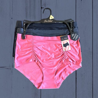 PRIMA VALENTINA 3 Pack PANTIES BRIEFS HI-CUT~871371~MULTICOLOR~SEAMLESS XL