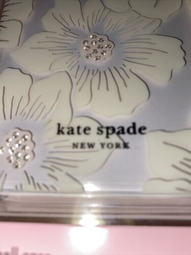 Kate Spade Phone Case for iPhone 11 Pro Max Reverse Hollyhock Floral W/Gemstones