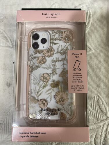 KATE SPADE PHONE CASE iPhone11 PRO FLOWERS WITH RHINESTONES BEAUTIFUL