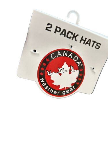 CANADA WEATHER GEAR KNIT 2 PACK BEANIE HAT SUPER WARM FOR THOSE COLD COLD DAYS~