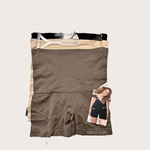 Thalia Sodi Knit Waist Shaping Shorts~Firm Control Shapewear~M ~3 Pk~Style ❤