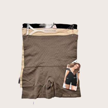 Thalia Sodi Knit Waist Shaping Shorts~Firm Control Shapewear~M ~3 Pk~Style ❤