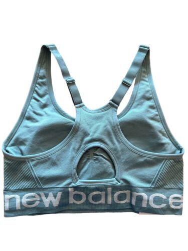 NEW BALANCE Medium Impact Sports Bra Style R000300~ Size XL~GREEN~ EXCELLENT FIT