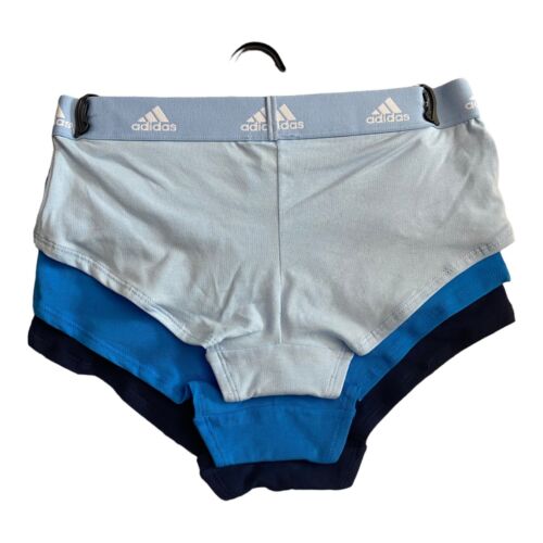 Adidas Women's 3-PK Cotton Boyshort Underwear  4A1H32 (Size S) NWT MSRP $36