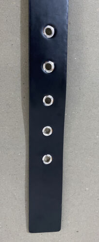 MICHAEL KORS BELT BLACK WITH SILVER EYELETS AND SILVER BUCKLE