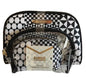 Aimee Kestenberg CHELSEA  3-Piece Set  OPTIC TILES  DESIGNER Cosmetic Bag
