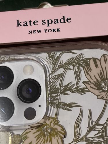 Kate Spade New York Protective Case iPhone 12 & 12 Pro Floral Clear Rhinestone