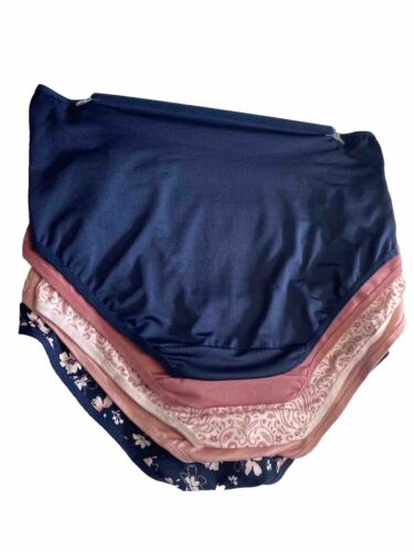 Laura Ashley ~ Women's Brief Underwear Panties Floral 5-Pair~Style LS9689~1X