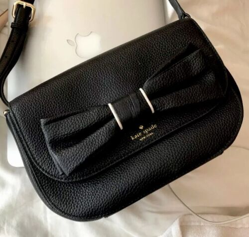 Kate Spade Rosewood Place Adelaide Crossbody Black Ribbon