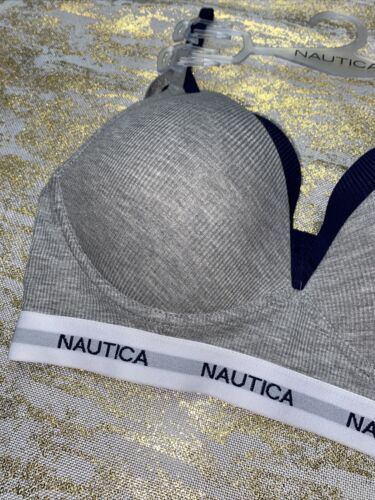 NÁUTICA 2PACK INTIMATES COMFORT BRAS SIZE 36C -WIRELESS-RETAIL $48-BEAUTIFUL NEW