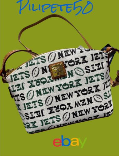 Dooney & Bourke NFL New York Jets Suki Crossbody White Multi $168 NWT