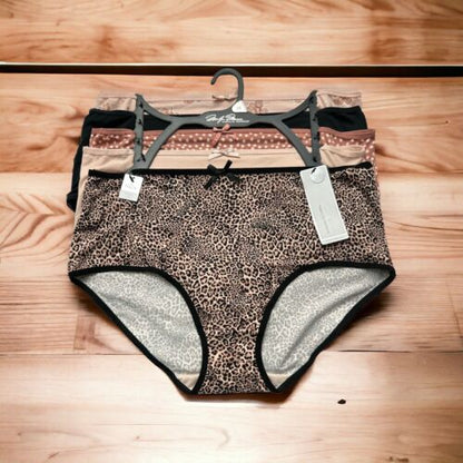 Marilyn Monroe 5pc MM5112~Super Soft~Mid-Rise Panties~L ~Multicolor $42-PERFECT!