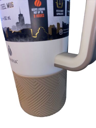 MANNA 20 oz FORESTER TRAVELER DURABLE STAINLESS STEEL MUG~BICOLOR~AUTHENTIC~NWT!