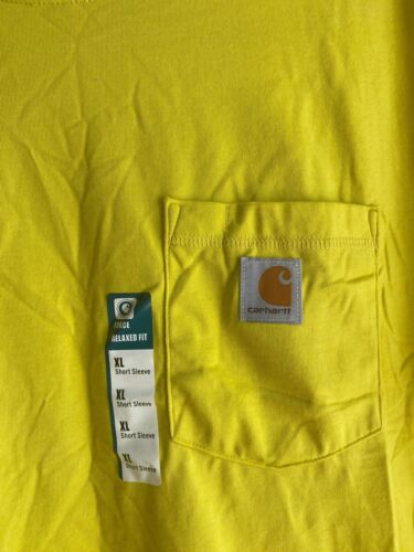 Carhartt Force Men's T-Shirt Relaxed Fit Midweight Short Sleeve Pocket Size XL