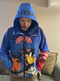 Members Only~Space Jam Looney Tunes Daffy Duck Windbreaker Hoodie Jacket Size S
