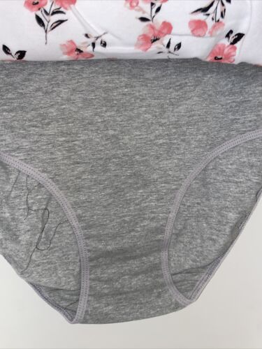 LAURA ASHLEY Intimates Cotton-Spandex Brief Panties~Size L~5 pair Style LS9221
