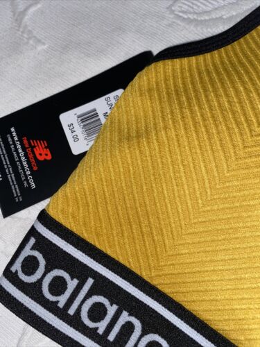 New Balance Medium Impact Sports Bra Style # 1153  SUNFLOWER/ Black MEDIUM NEW