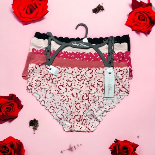 Marilyn Monroe 5pc MM9411  No Show Bikini Panties~XL~Multicolor $42-PERFECT