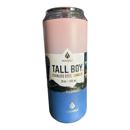 MANNA 18 oz TALL BOY TRAVELER INSULATED STAINLESS STEEL TUMBLER NEW AUTHENTIC