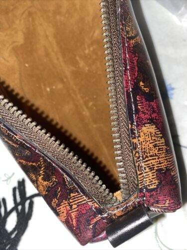 Patricia Nash Isla Floral Brocade Leather Barrel Wristlet-Pouch NIB- REAR FIND!